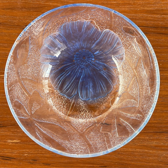 VTG Set of 6 Etched Hibiscus Salad Bowls - Picture 6 of 9